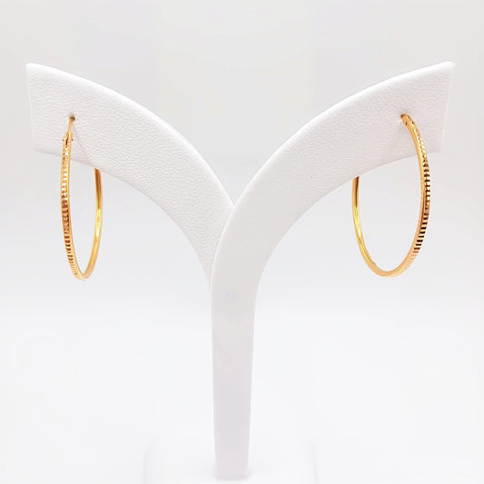 22K / 916 Gold - Round Continental Earring - 1.81 gm