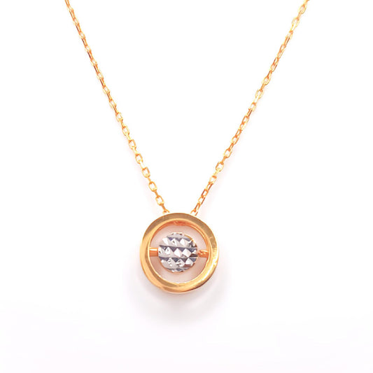 22K / 916 Gold - Inspire 2 Tones Movable Necklace - 3.46 gm