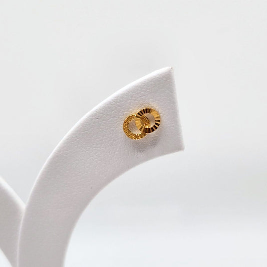 22K / 916 Gold - Ivry Double Loop Earring - 1.06 gm