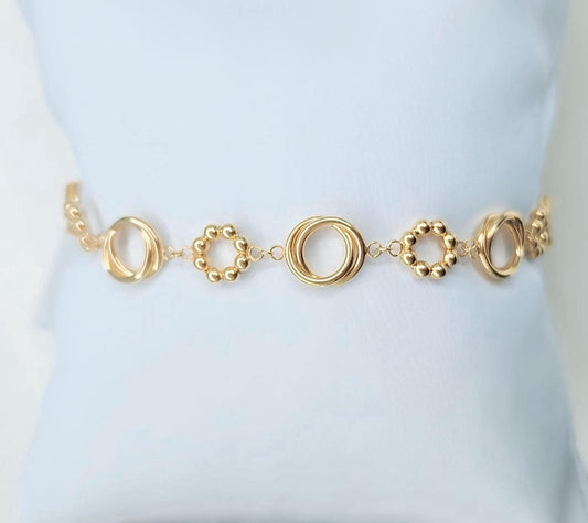 22K / 916 Gold - Inspire Chieti Diane Interlock Bracelet - 7.41 gm