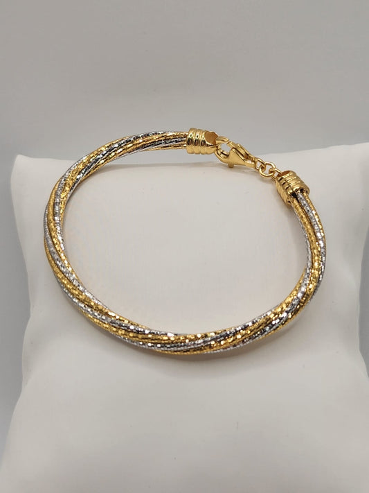 22K / 916 Gold - Inspire Chieti Diane Dual Tone Bracelet - 25.12 gm