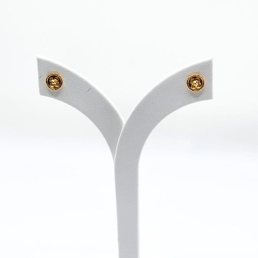 22K / 916 Gold - Ivry Button Earring - 1.20 gm