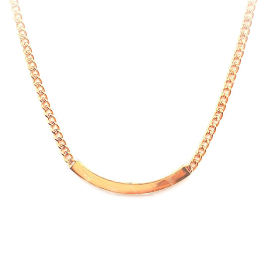 22K / 916 Gold - Inspire Modest Crescent Necklace - 10.03 gm