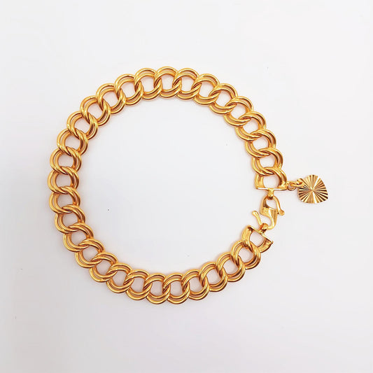 22K / 916 Gold - D/Cut Combe Coco Bracelet - 4.21 gm