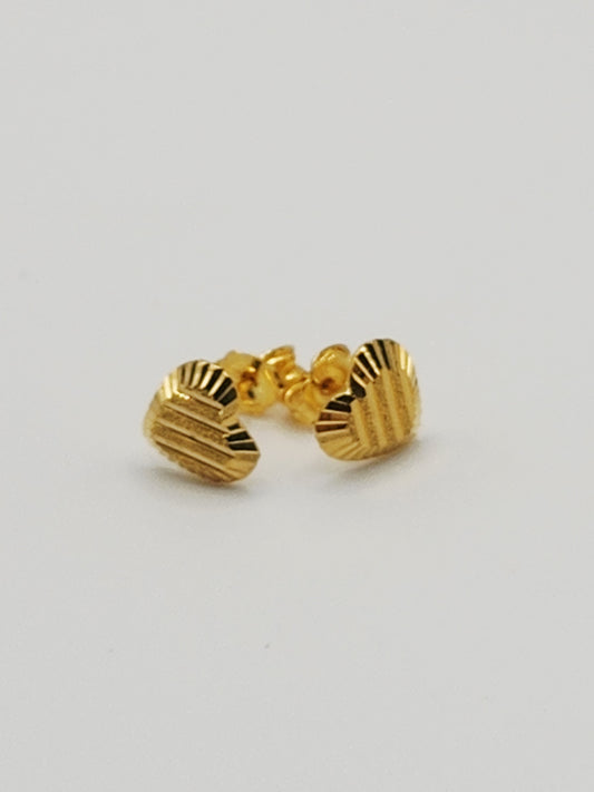 22K / 916 Gold - Inspire Ivry Hazel Heart Earring - 1.30 gm