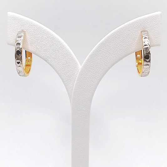 22K / 916 Gold - Inspire 2 Tones Clip Earring - 6.18 gm