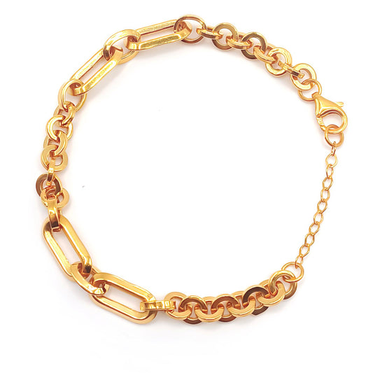 22K / 916 Gold - Inspire Modest Halo Bracelet Twin - 8.54 gm