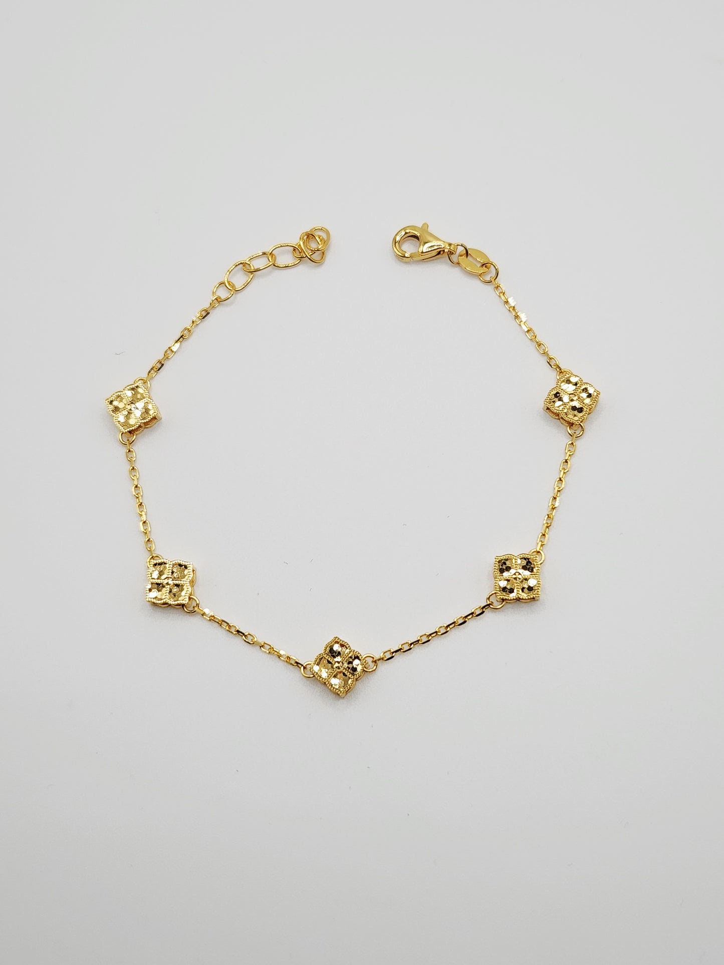 22K / 916 Gold - Inspire Chieti Queen Square Clove Bracelet - 5.42 gm