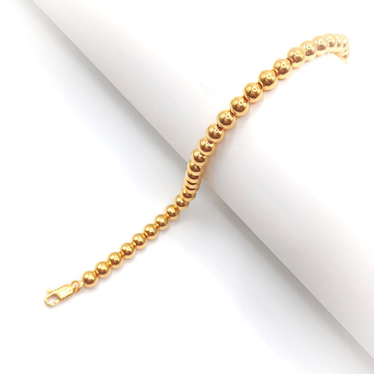 22K / 916 Gold - Ball Beads Bracelet - 13.1 gm