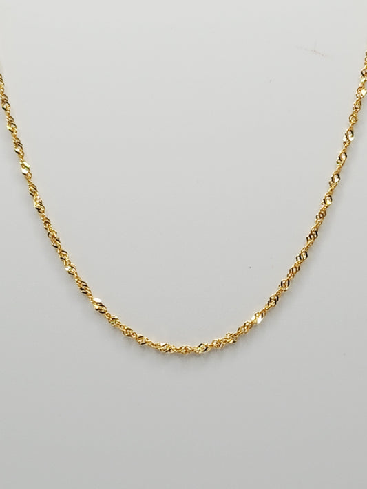22K / 916 Gold - Ivry Kylie Twist Necklace Twin - 2.46 gm