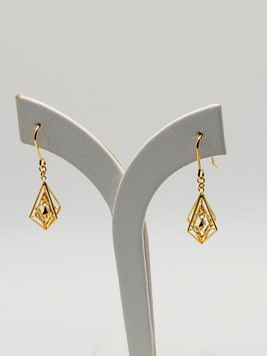 22K / 916 Gold - Inspire Chieti Queen Diamond Earring Twin - 2.14 gm