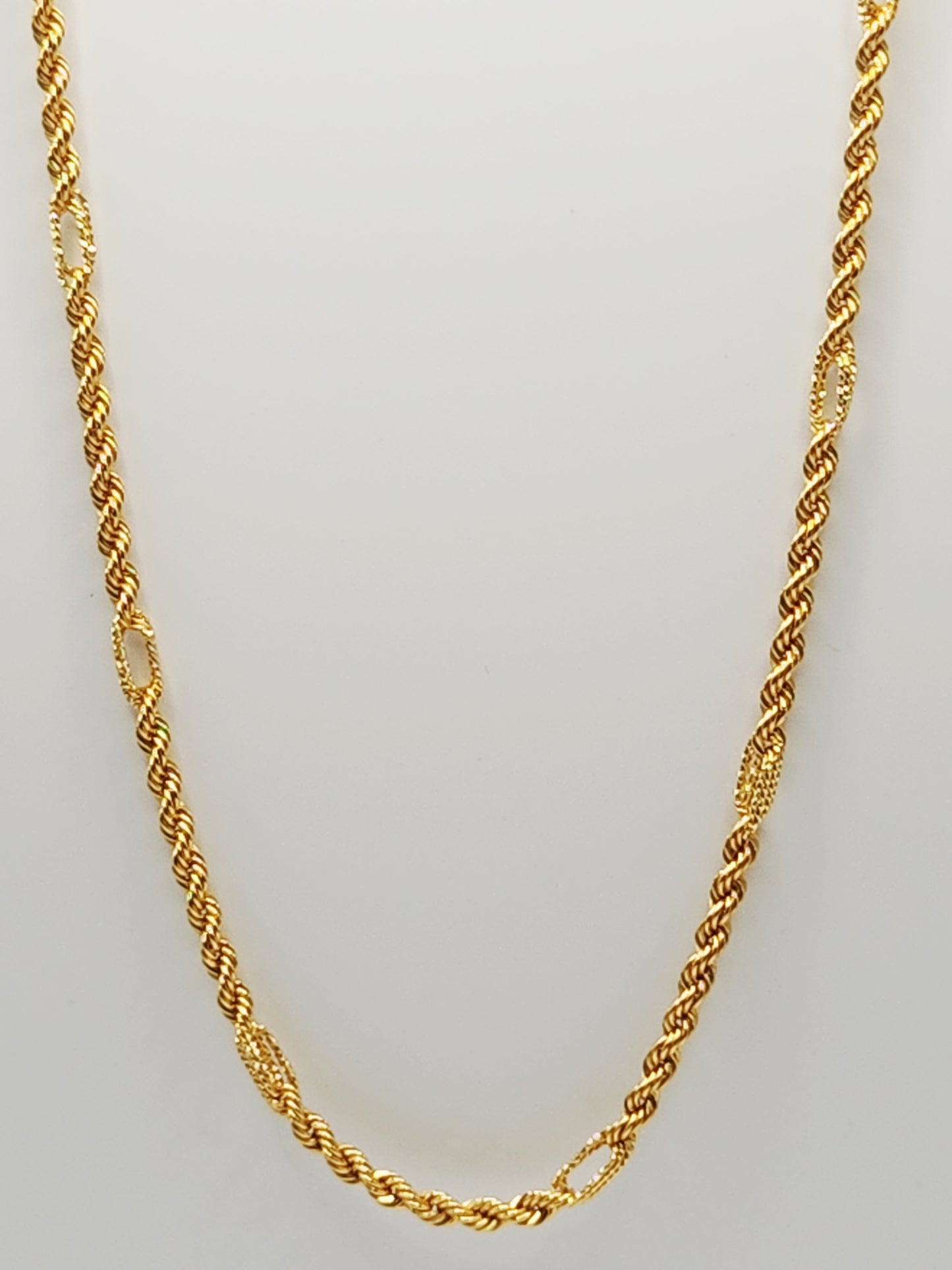 22K / 916 Gold - Ivry Kylie Rope Necklace - 16.54 gm