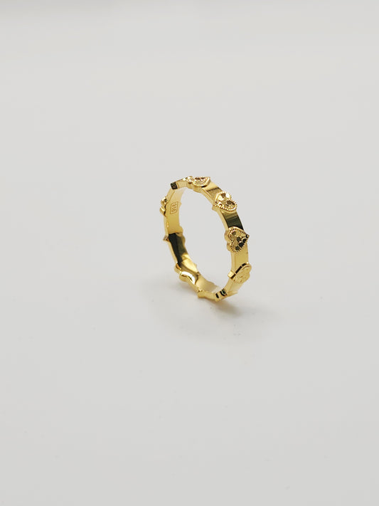 22K / 916 Gold - Inspire Chieti Julia Heart Ring - 3.49 gm