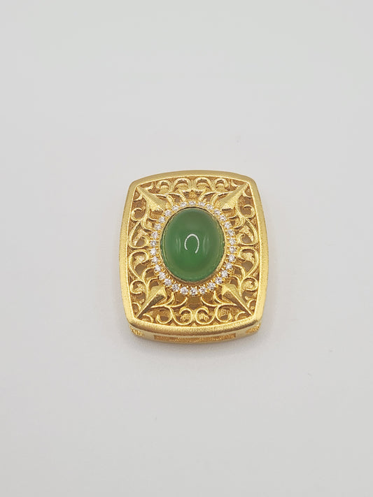 24K / 999 Gold - Inspire Ivry Olivia Wrist Stone Pendant - 12.20 gm