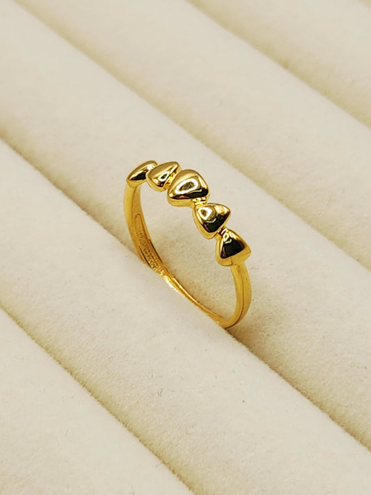 24K / 999 Gold - Inspire Chieti Iris Triangle Ring - 2.88 gm