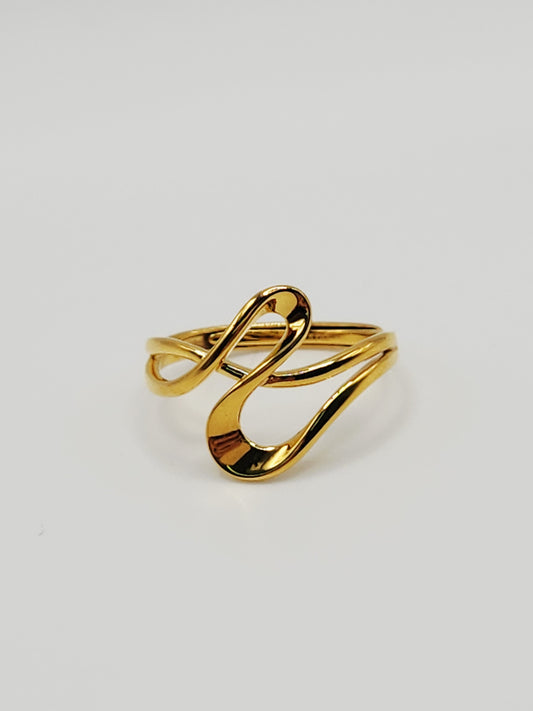 22K / 916 Gold - Inspire Chieti Queen Loop Ring - 2.65 gm