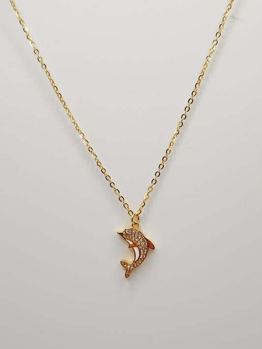 22K / 916 Gold - Inspire Ivry Patricia Dolphin Necklace - 4.49 gm