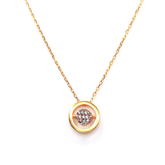 22K / 916 Gold - Inspire 2 Tones Movable Necklace - 3.46 gm