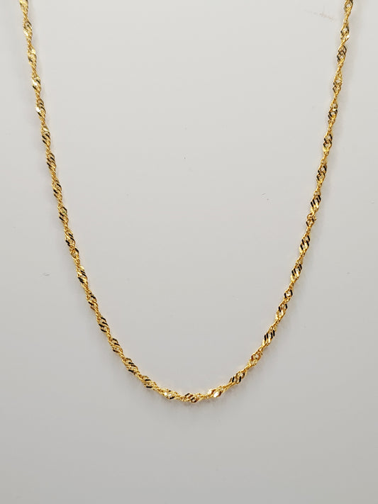 22K / 916 Gold - Ivry Patricia Twist Necklace - 3.56 gm