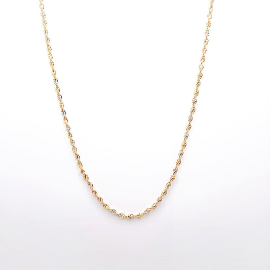 22K / 916 Gold - Inspire 2 Tones Twist Necklace - 6.91 gm