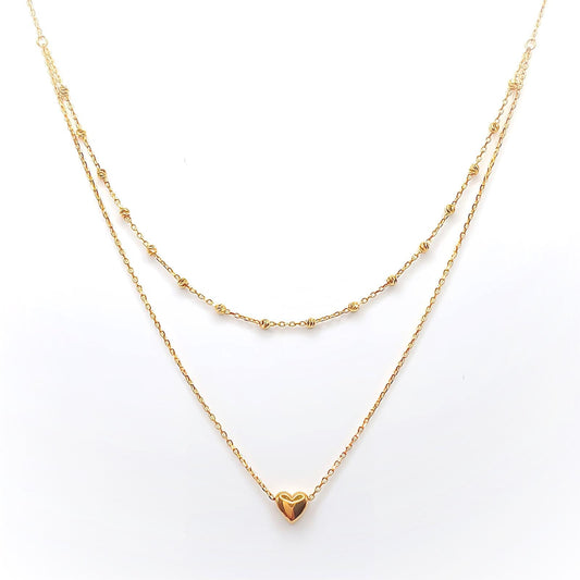 22K / 916 Gold - Inspire Necklace Heart - 4.65 gm