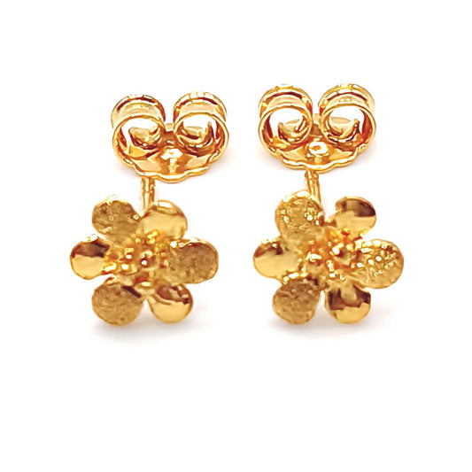 22K / 916 Gold - Ear Studs Flower - 1.4 gm