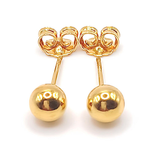 22K / 916 Gold - Ear Studs Ball Twin - 1.4 gm
