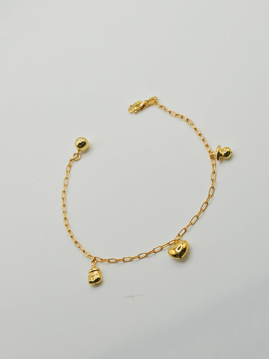22K / 916 Gold - Inspire Chieti Remy Heart Bracelet - 3.40 gm