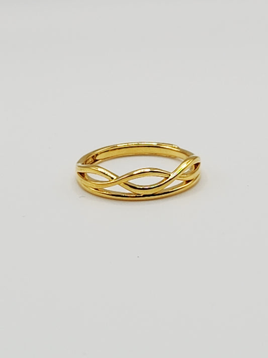 24K / 999 Gold - Inspire Chieti Iris Infinity Ring - 3.46 gm