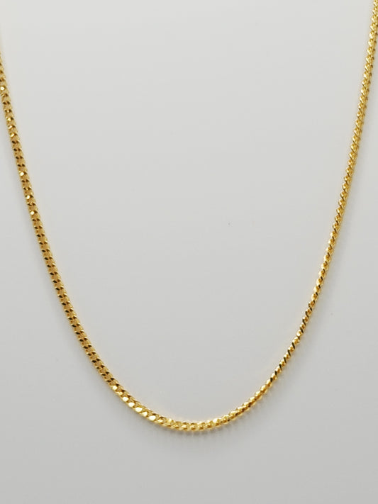22K / 916 Gold - Ivry Kylie Flat Necklace - 7.56 gm