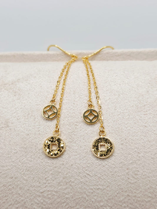 22K / 916 Gold - Inspire Ivry Grace Dangling Earring - 1.93 gm
