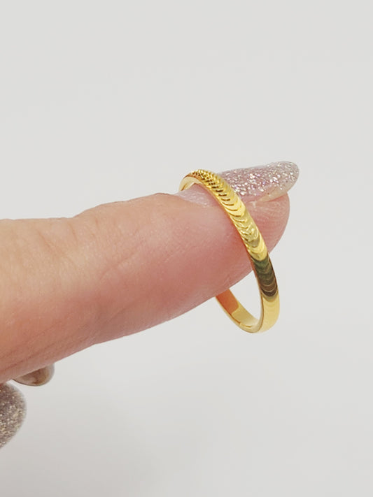 22K / 916 Gold - Inspire Ivry Olivia Ring - 1.10 gm