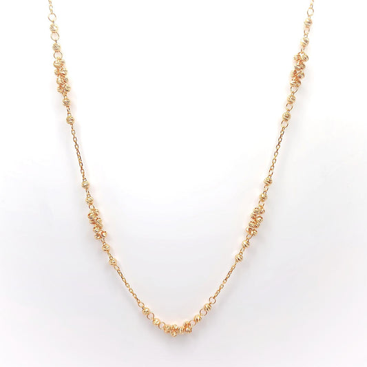 22K / 916 Gold - Ball Cable Necklace - 7.15 gm