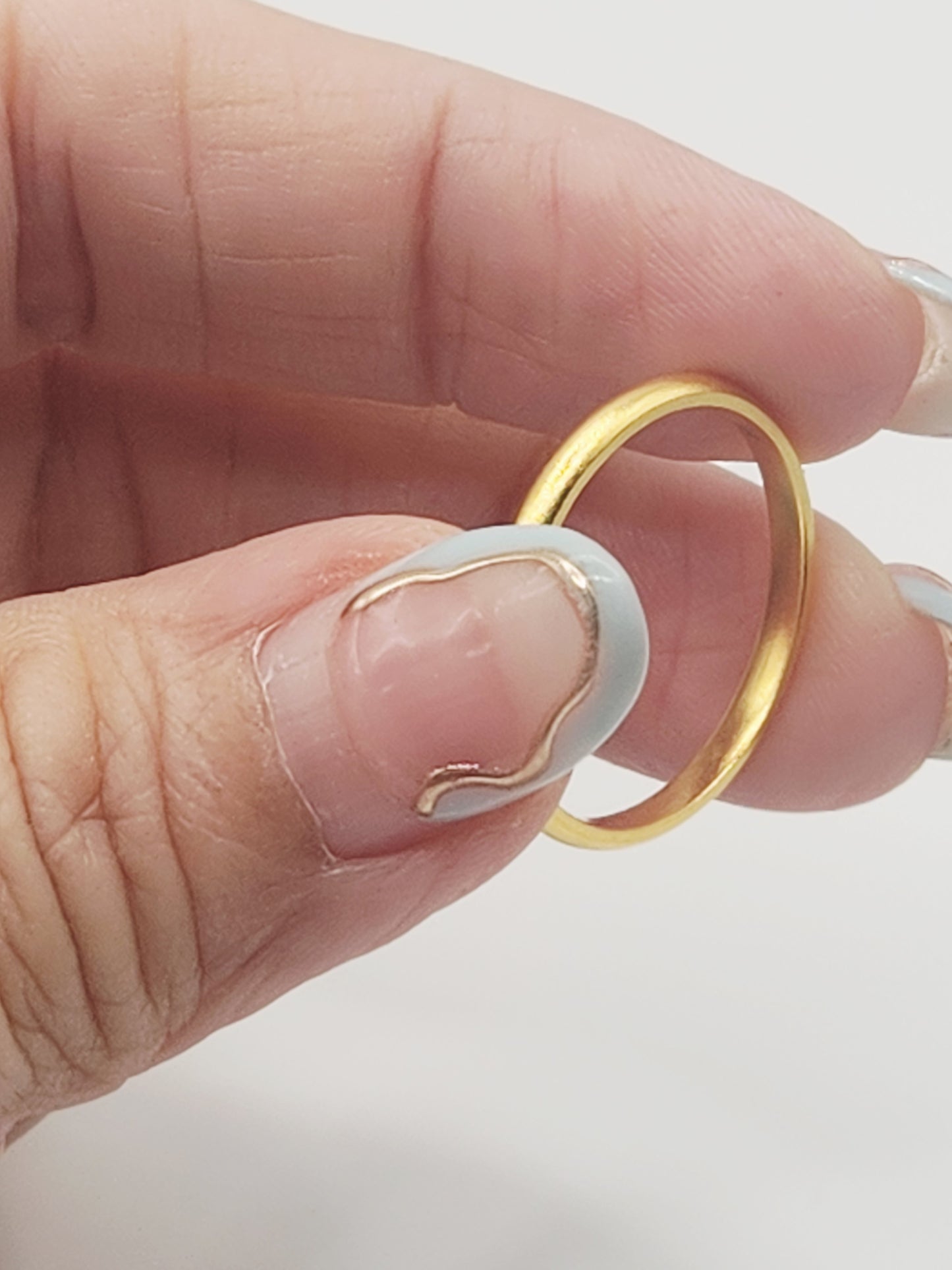 24K / 999 Gold - Inspire Chieti Luna Ring Twin - 2.93 gm