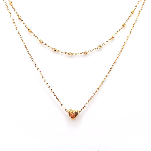 22K / 916 Gold - Inspire Necklace Heart - 4.54 gm