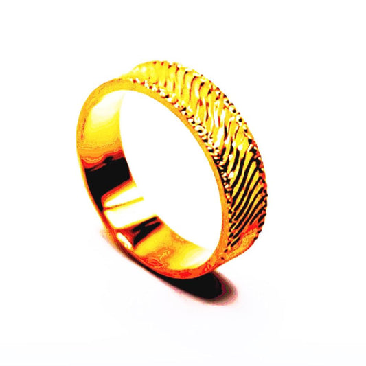 22K / 916 Gold - Inspire Round Band Ring - 4.58 gm