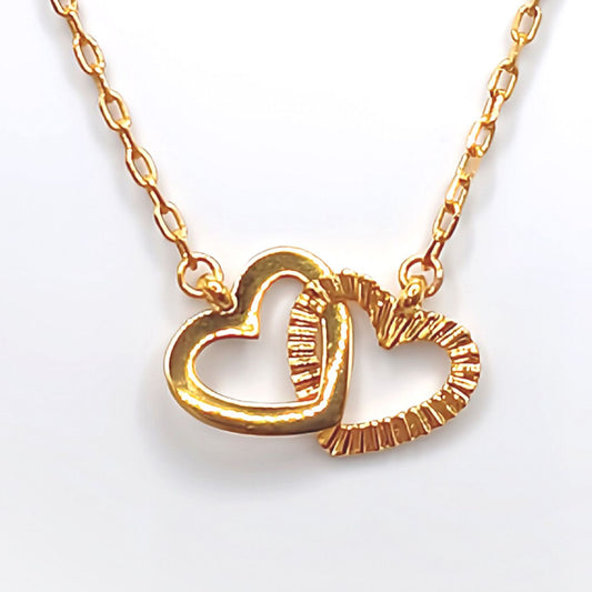 22K / 916 Gold - Double Heart Necklace - 6.68 gm