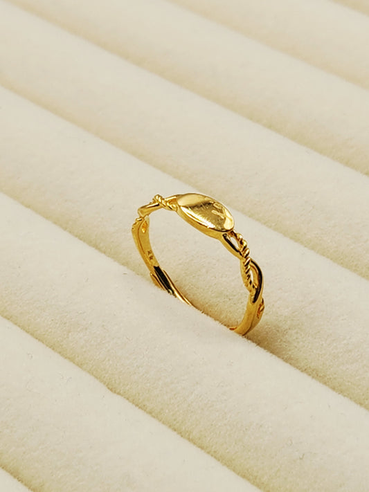 24K / 999 Gold - Inspire Chieti Iris Oval Ring - 2.44 gm
