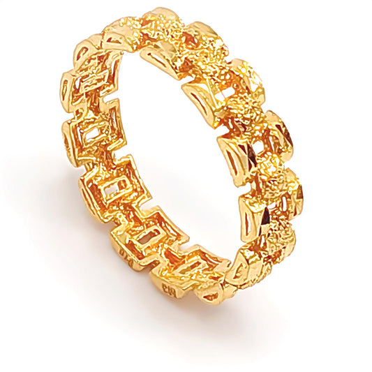 22K / 916 Gold - D/C Rolex Ring - 3.16 gm