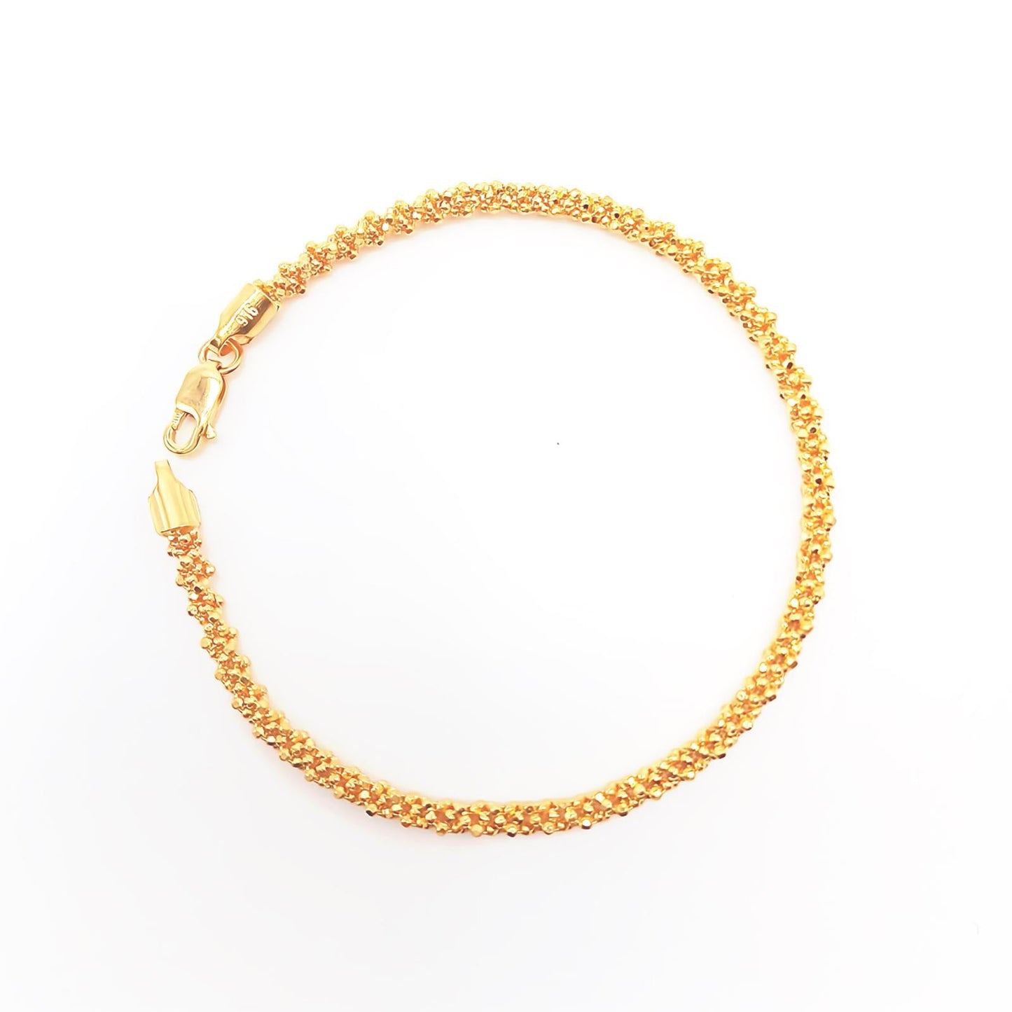 22K / 916 Gold - Twisted Round Ball Bracelet - 5.06 gm