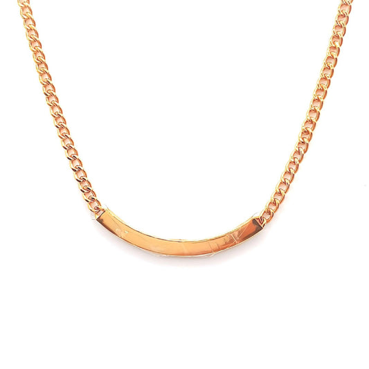 22K / 916 Gold - Inspire Modest Crescent Necklace - 10.03 gm