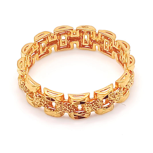 22K / 916 Gold - D/C Rolex Ring - 3.16 gm