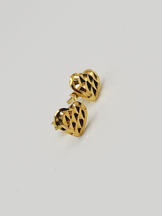 22K / 916 Gold - Inspire Ivry Hazel Heart Earring - 1.22 gm