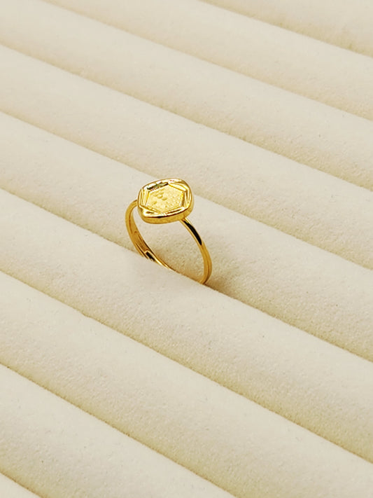 24K / 999 Gold - Inspire Chieti Iris Polygon Ring - 3.46 gm