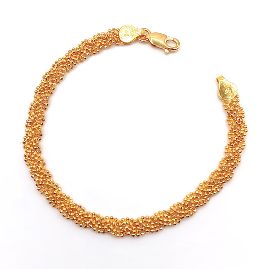 22K / 916 Gold - Ball Braided Bracelet - 6.92 gm